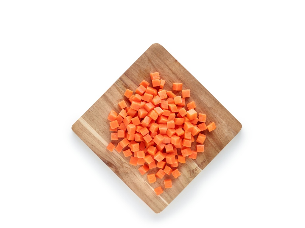 CARROT CUBES  10/10 - ABAKE- 4X2,5 KILO               -18°C