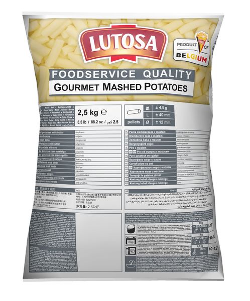 AARDAPPELPUREE GOURMAND-LUTOSA - 4X2,5 kg  -18°C