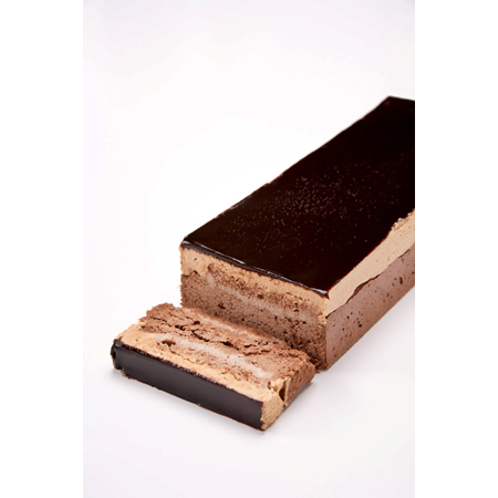 POSTRE/BAVARO MARQUISE 3 CHOCOLATE (22X8X4CM) -12 LARURA -18°C - DESCONGELAR