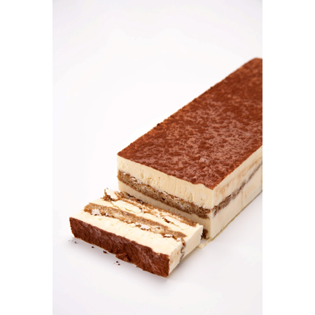 TIRAMISU (MASCARPONE / AMARETTO / MOKKA) (22X8X4CM) 12 BAR -18 ° C DESCONGELAR