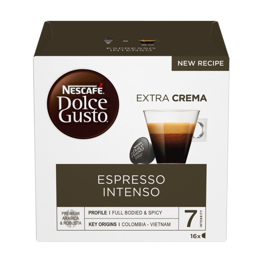 CUP KOFFIE DOLCE GUSTO-ESPRESSO INTENSO-4X16X6X112GR