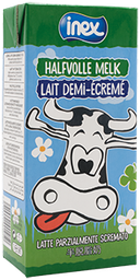 LAIT DEMI ENTIER VACHE -   12X1 LITRE BRIQUE