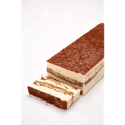 TIRAMISU (MASCARPONE / AMARETTO / MOKKA) (22X8X4CM) 12 BAR -18 ° C DESCONGELAR